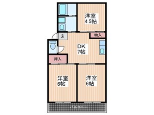 井東コーポラスの物件間取画像